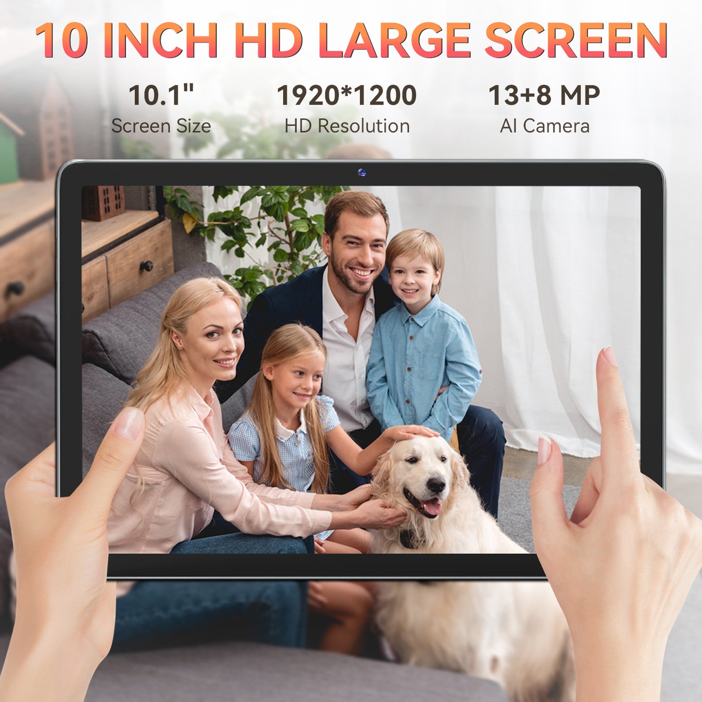 10Inch Android 14 Tablet,4G Cellular Tablet,128GB ROM 14GB RAM,Octa-Core,5G WiFi,4G LTE,13MP+8MP Dual Camera,GPS,1TB Expand,1920*1200 FHD IPS Display,8000mAh,Bluetooth,Android Tablet with Keyboard